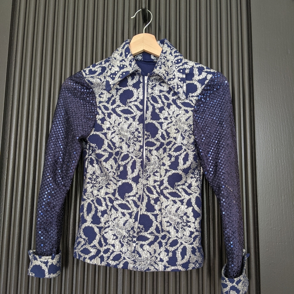 Western horse show shirt girls medium